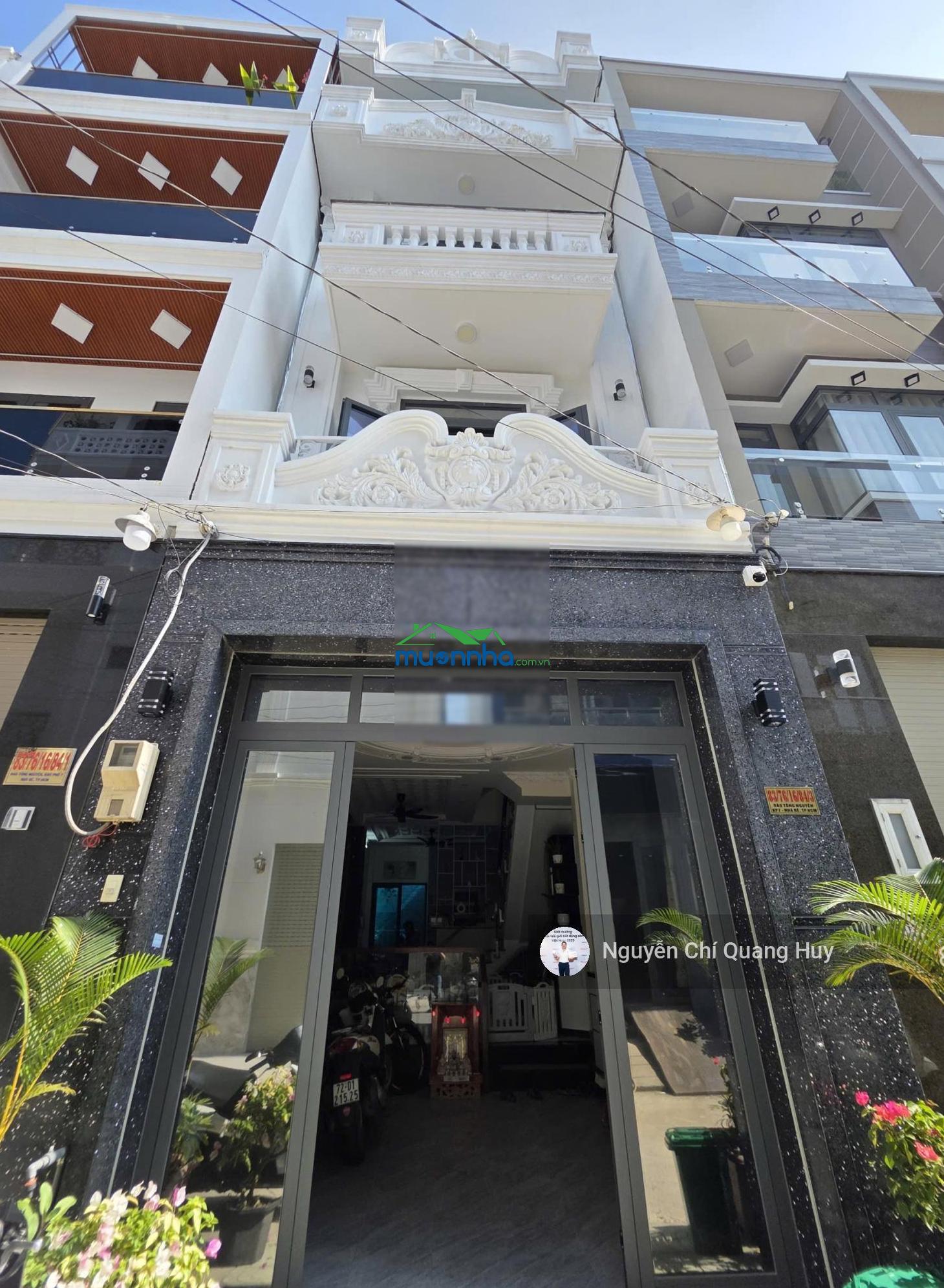 Nhà phố khu dân cư dân trí cao, an ninh - đường 8m 83 đào tông nguyên - 4x13,5m sổ hồng giá 6,6 tỷ - 4