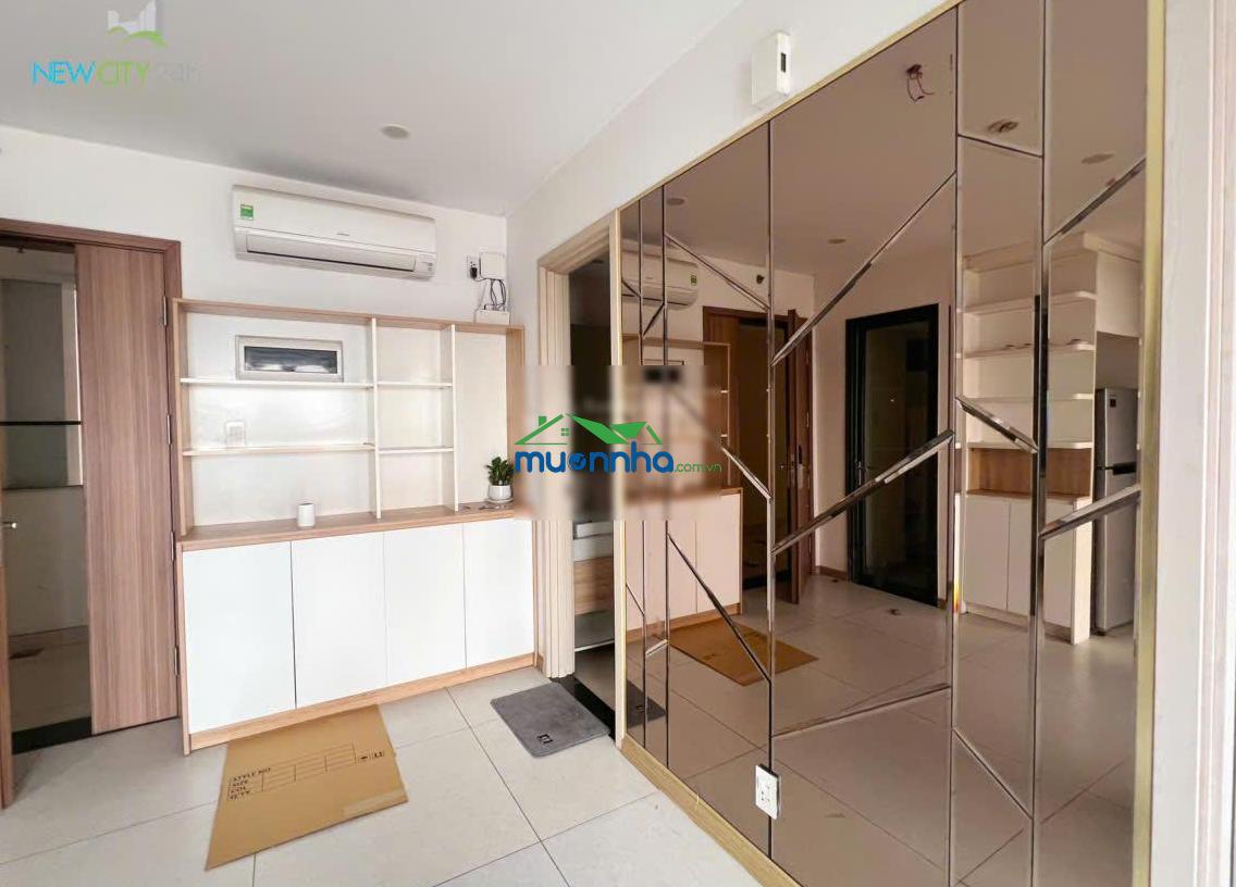 Cho thuê 2pn new city thủ thiêm view sông, 61m2, 2pn 2wc, q2, hcm