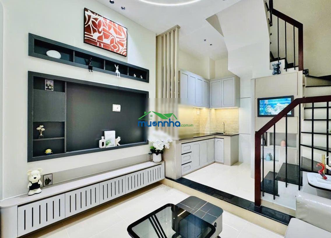 Hiếm - 4 tầng lầu đúc - 3 phòng ngủ - hoàn công đầy đủ - đường số 2 - ngay chợ xóm mới - thống nhất - 4