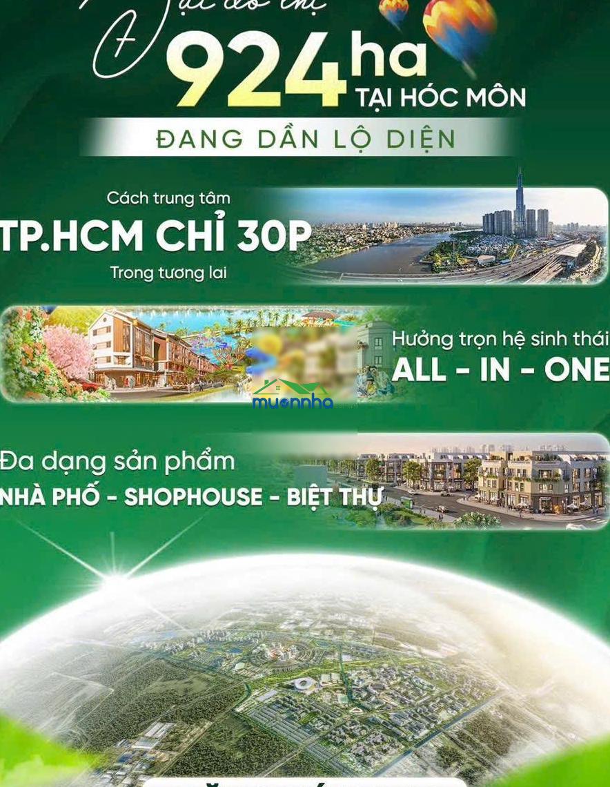 Nhà phố vinhomes hóc môn đợt 1 giá sốc 4,5 tỷ khu đô thị all in one - 4