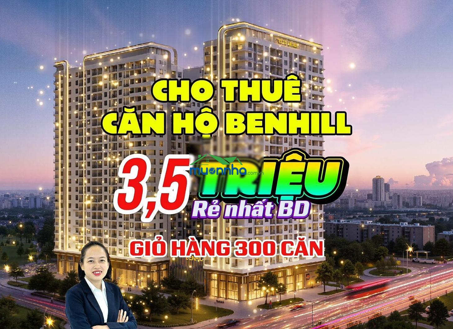 Cho thuê căn hộ chung cư ben hill giá rẻ - căn hộ 2pn rẻ nhất benhill thuận giao 4,5 triệu - 3