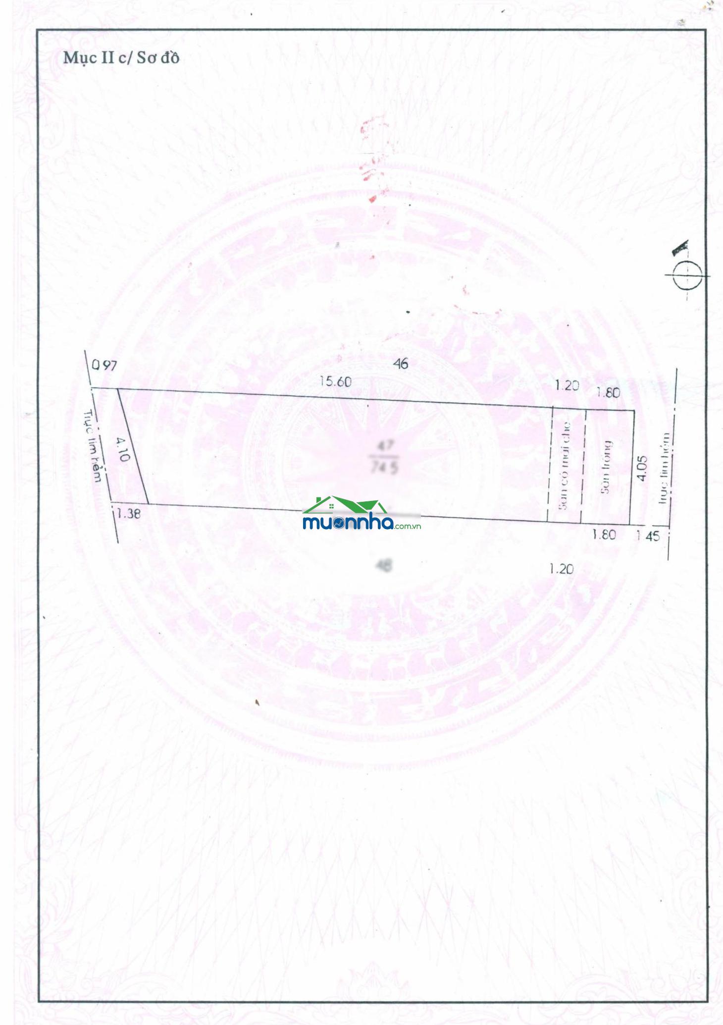 Bán nhà riêng tại 165/8 trần quang cơ, 7,2 tỷ, 74,5m2, 4pn, 3wc - 2
