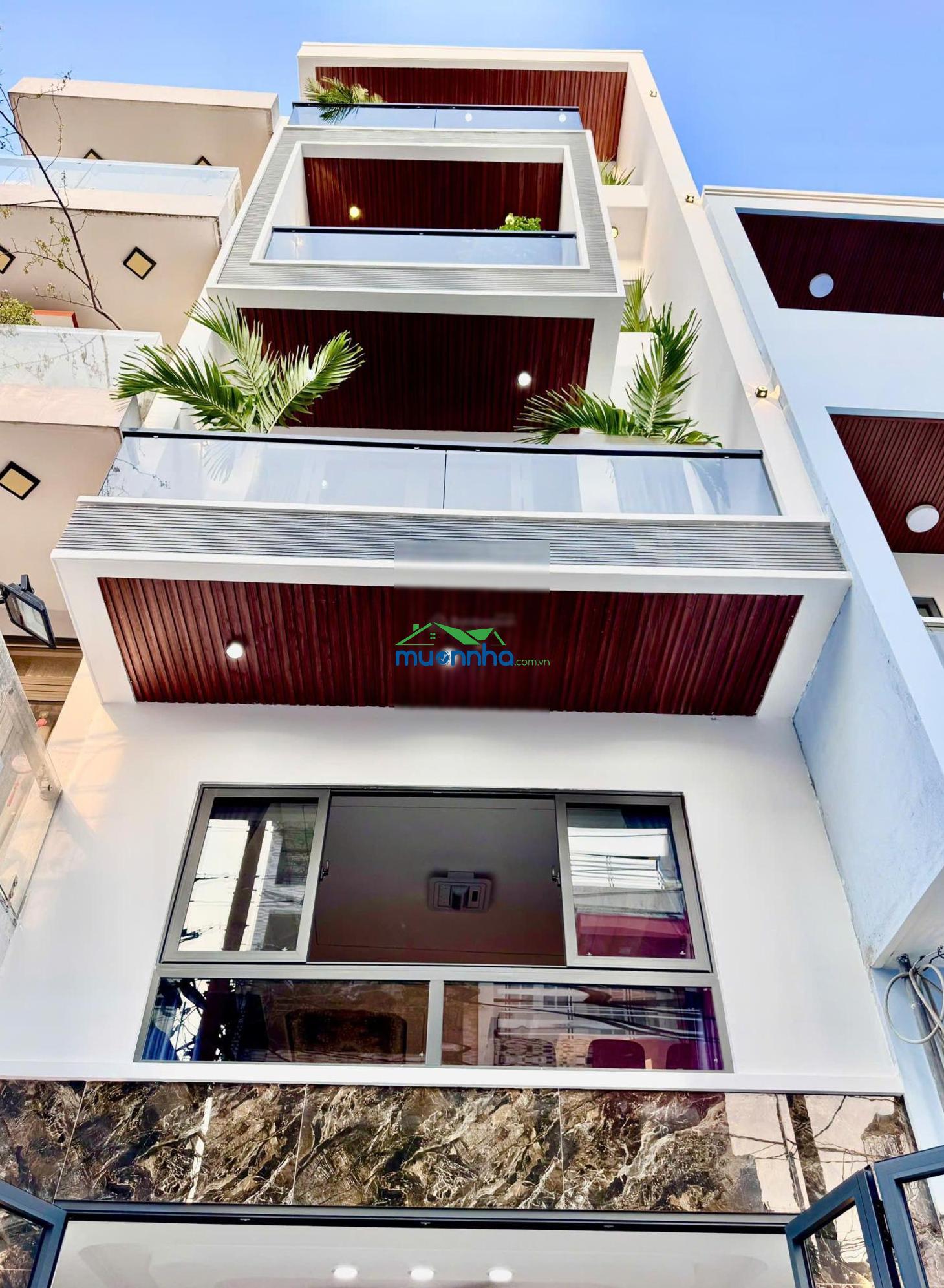 Nhà 5 tầng ngay chợ bình long, gần aeon tân phú, 4,5*16m, đường 6m thông thoáng
