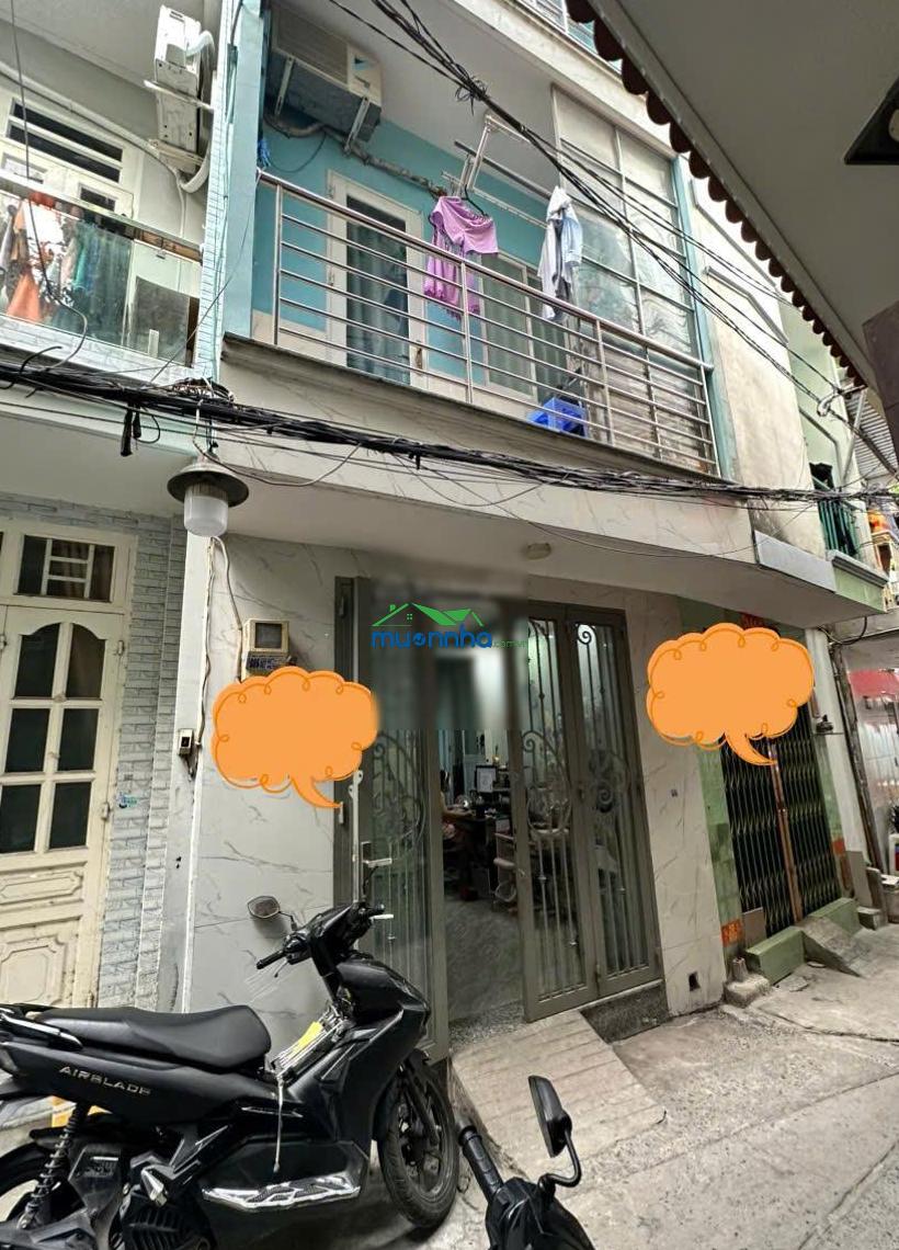 Nhà mới 3 tầng btct - 14.48m2 - 10m ra hẻm xe hơi - 2,95 tỷ - 2