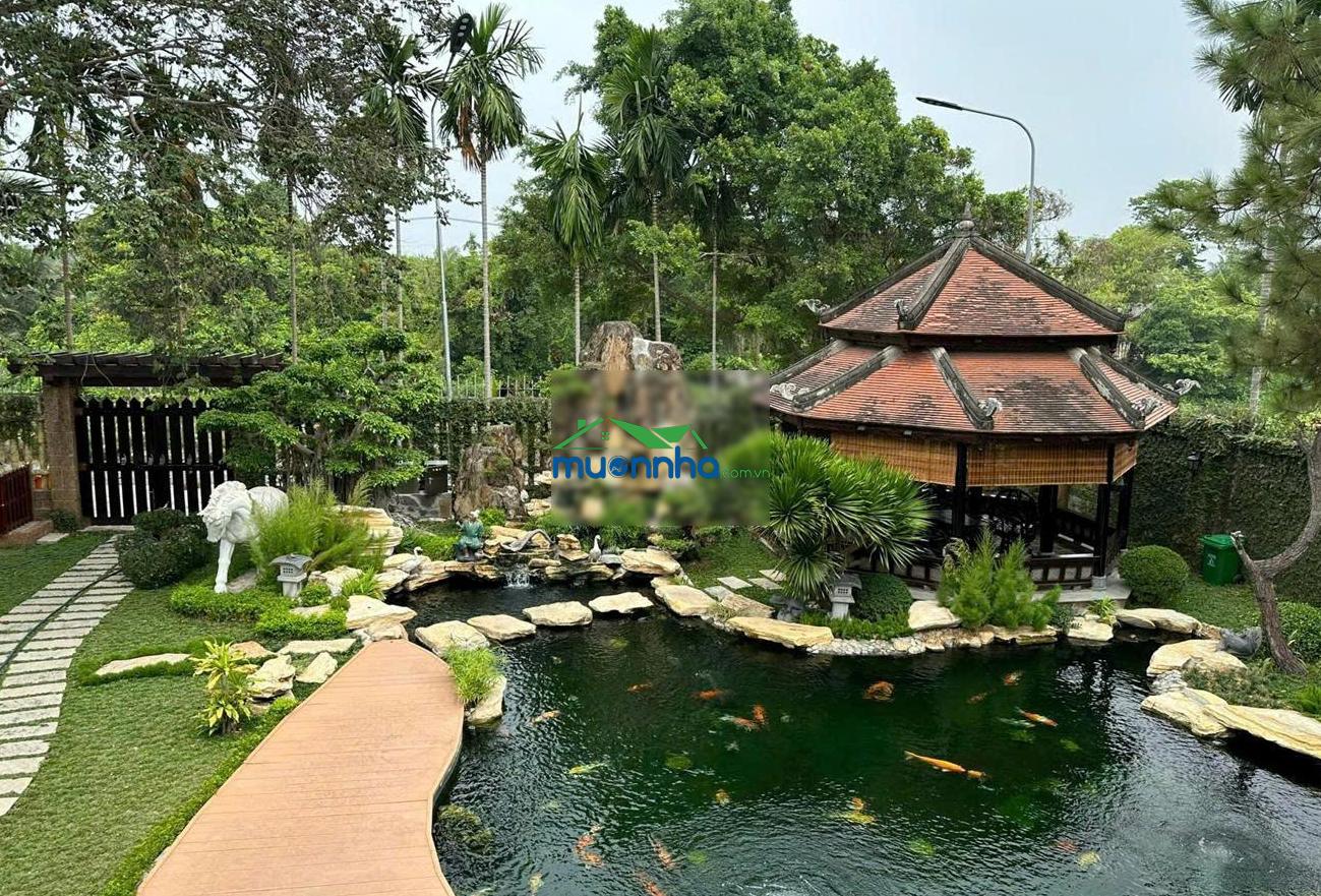 Chính chủ bán biệt thự sân vườn 2 mặt tiền đường cầu tàu, dt 2.296m2, view sông đẹp