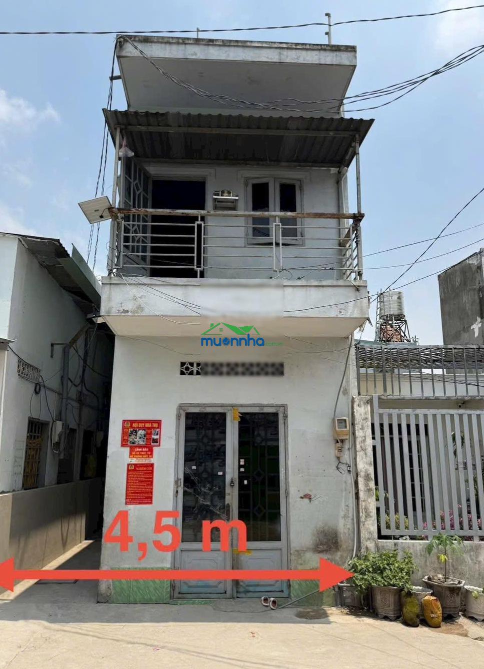 Bán dãy trọ 4.5m x 17m đang có thu nhập sẵn 10tr/th ngay trường học võ trường toản đường ht 45 - 2