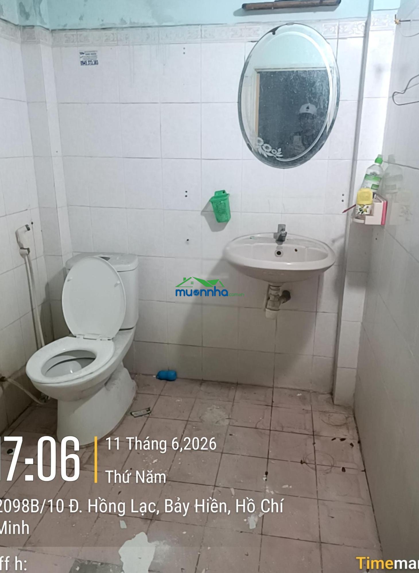 Ni sư huỳnh liên, phường 10, tân bình. dt 4.2 nở hậu 4.5x15m. cấp 4 - 4