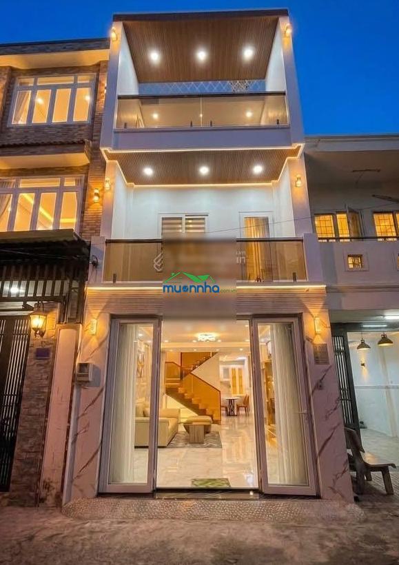 Huỳnh tấn phát - 3 tỷ 9 - nhà 3 tầng mặt tiền hẻm - 48m² - ngang 4m - full nội thất - 2