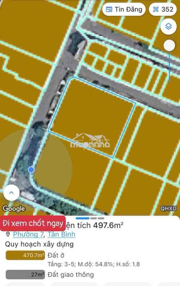 Cư xá tự do 500m2 - chính chủ chưa qua mua bán