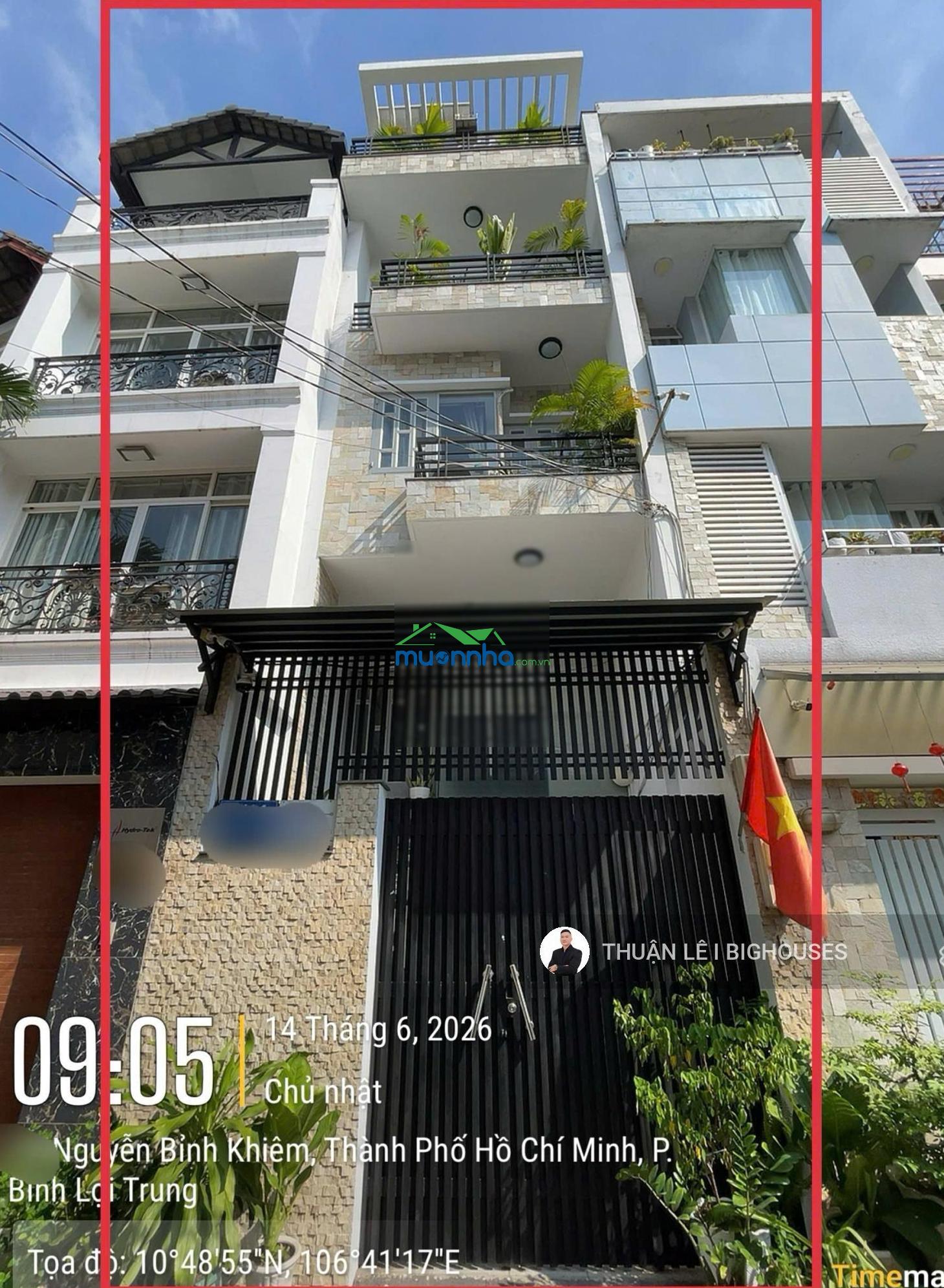 Đi định cư. bán nhà mới, đẹp. hẻm 6m khu nội bộ, ngay lê quang định & nguyễn bỉnh khiêm. 13,8tỷ tl - 4