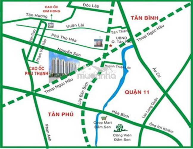 Bán căn hộ cc phú thạnh 90 m 2 - phú thạnh tân phú - 3 phòng ngủ