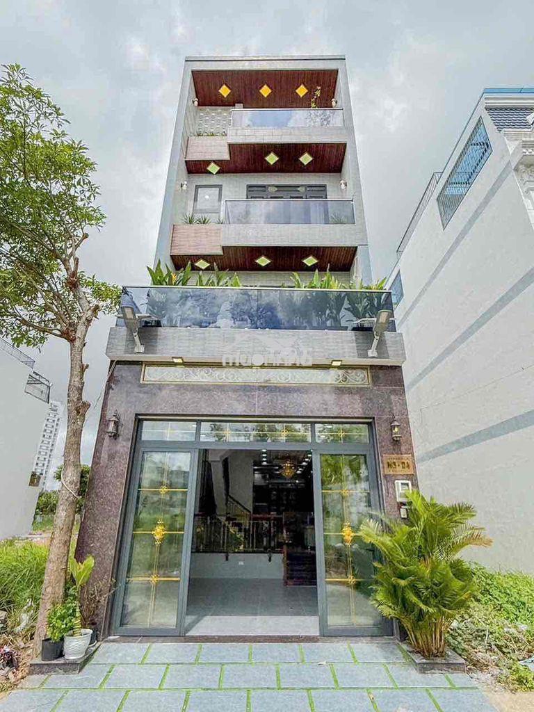 Nhà phố có thang máy - xây dựng mới khu dân cư dân trí huỳnh tấn phát
