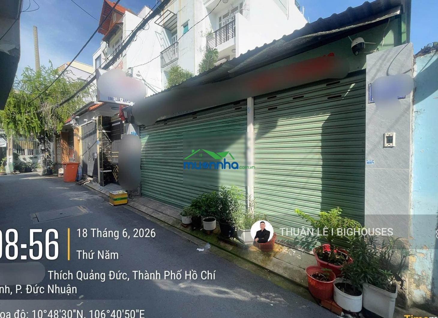 Bán nhà (6,3m x28m) hẻm xe hơi đường thích quảng đức, phú nhuận. nhà cấp 4 - tiện xây mới 5 tầng