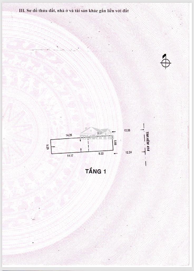 Bán đất 414/1 tktq cách aeon tân phú 100m, dt 5,5x24m, giá 13,9ty