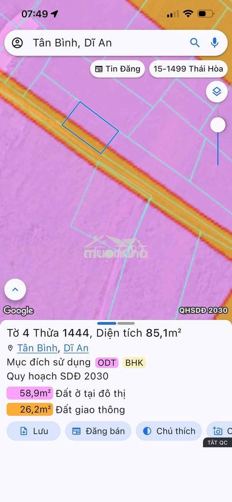 Đất sổ riêng giá rẻ nhất dĩ an - 4