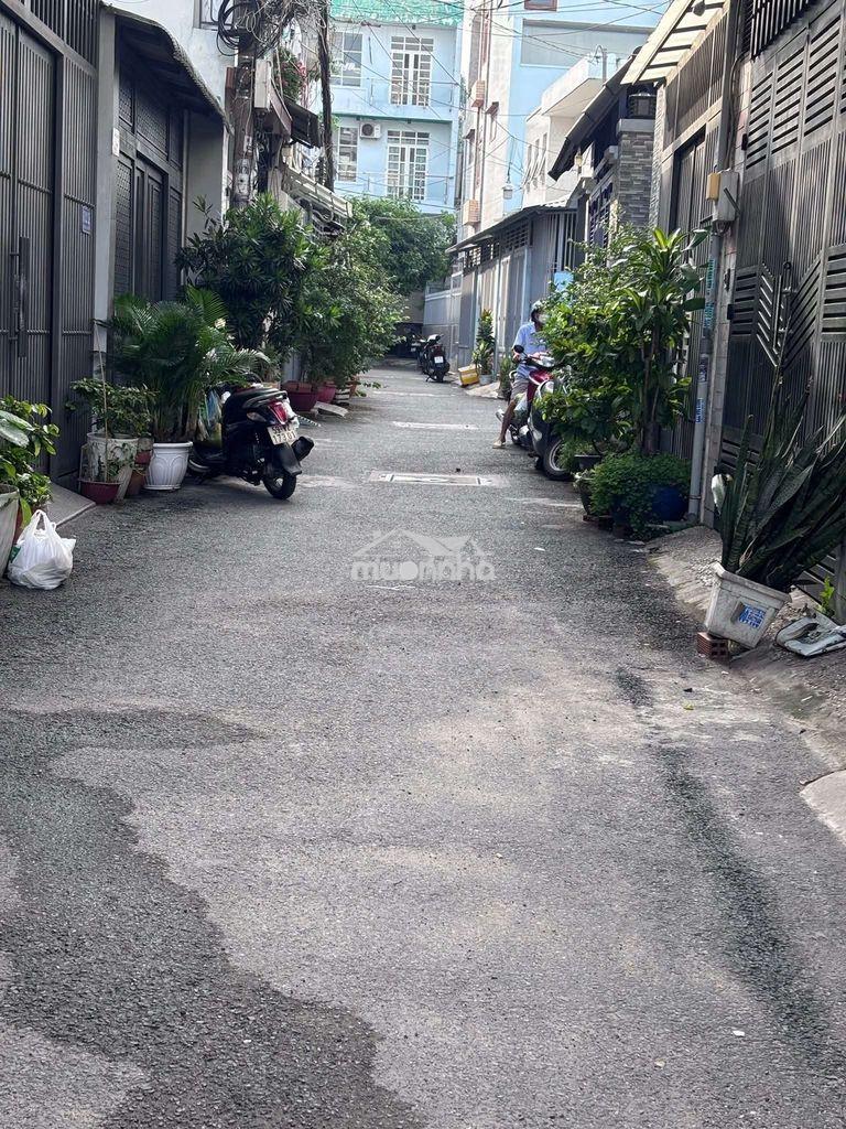 Cho thuê nhà đúc 4 lầu hẻm xe hơi lê văn thọ gò vấp 4 x16 giá 16tr - 3