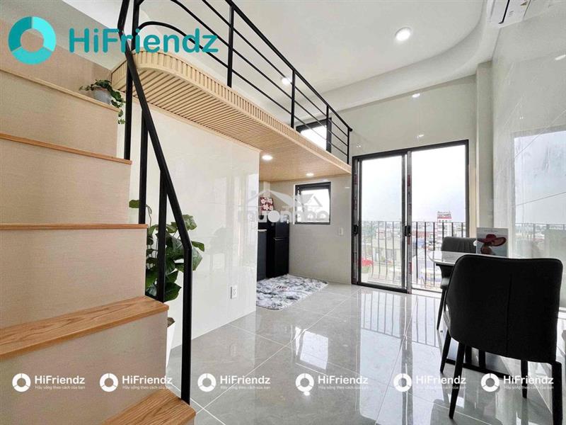 Duplex ban công full nội thất gác cao 1m6 ngay bốn xã