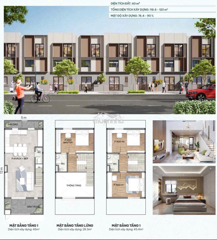 Nhà ở xã hội thấp tầng, 133m2, 1tỷ8, khu vsip2a - haven living - tphcm - 3