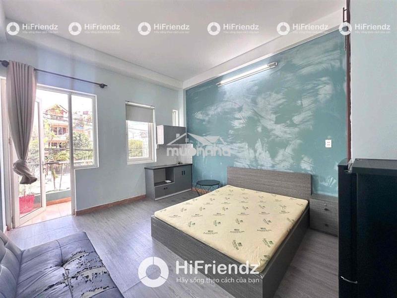 Studio ban công gần parc mall,cầu chữ y,mặt tiền,full nt- hf