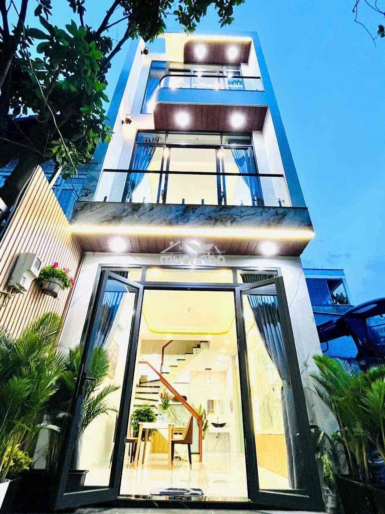 Nhà mới thiết kế sang trọng - 1 trệt 2 lầu st 4pn 3wc - giá 6.5 tỷ