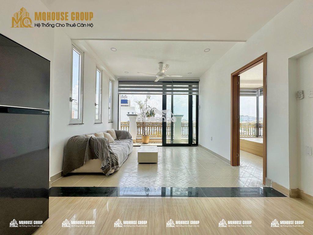 Khai trương 1pn - bancol siu thoág. free xe, full nội thất + máy giặt  - 4