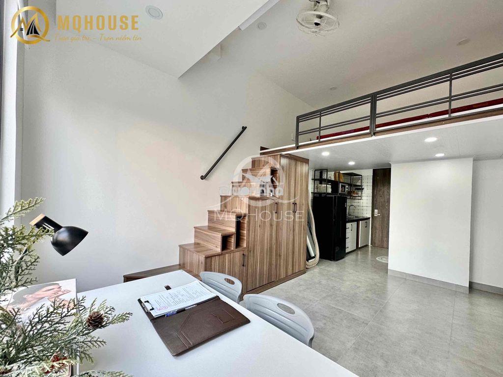 Chung cư mini dạng duplex hssv - gần chợ bau cát - full nội thất