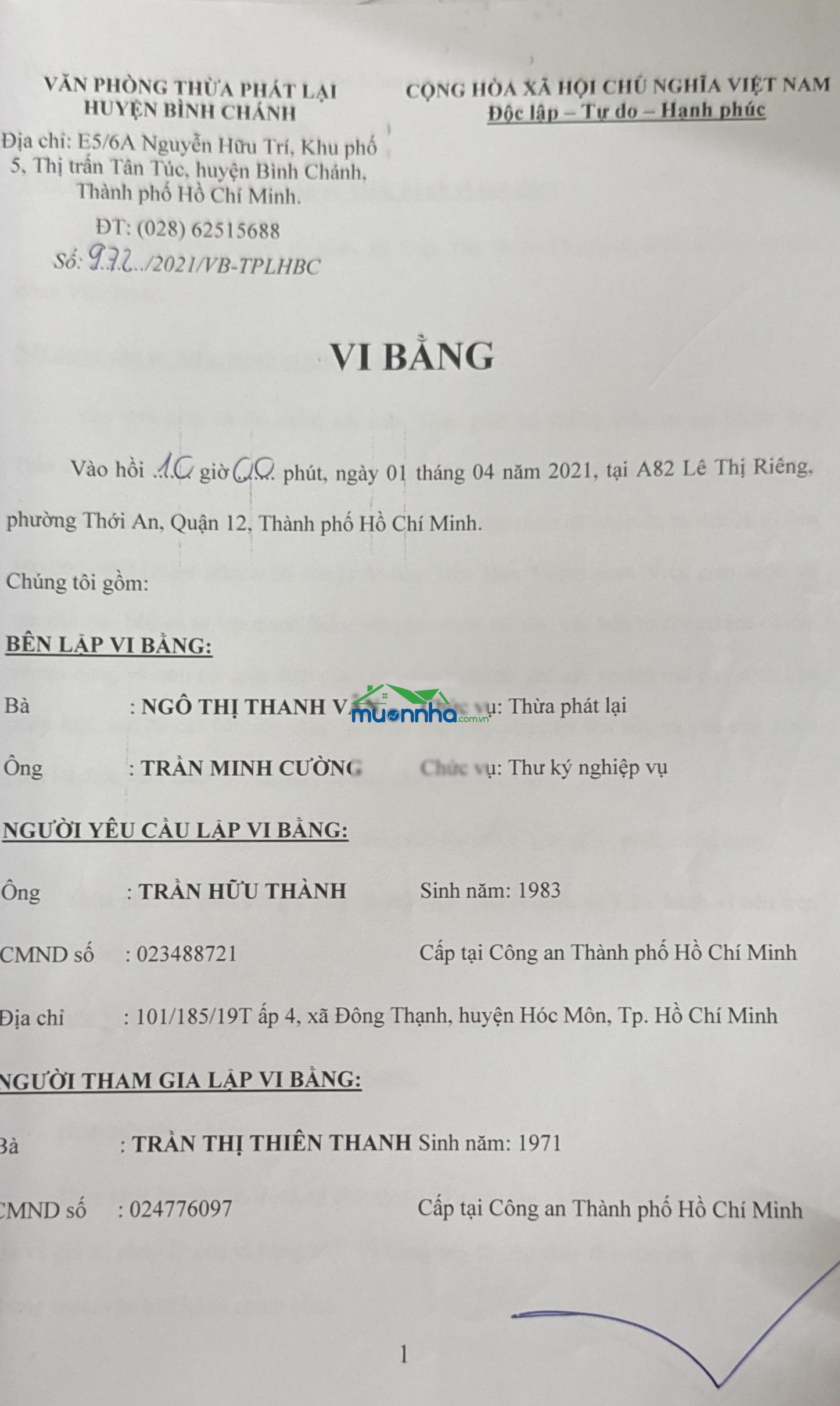 Bán nhà riêng 368/11/1 đặng thúc vịnh, 750 triệu, 18m² chính chủ hàng hiếm tại hcm
