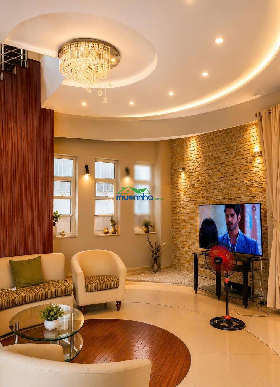 Bán nhà bt 1 sẹc khu vip hẻm 12m bình lợi, dt: 15,7x20m. trệt 2 lầu tum, sân vườn. - 3