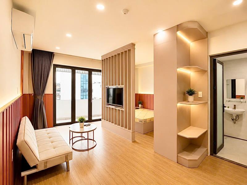 Khai trương chung cư 55m2, thiết kế sang trọng, ban công rộng - xvnt giáp q1, q2 và q3