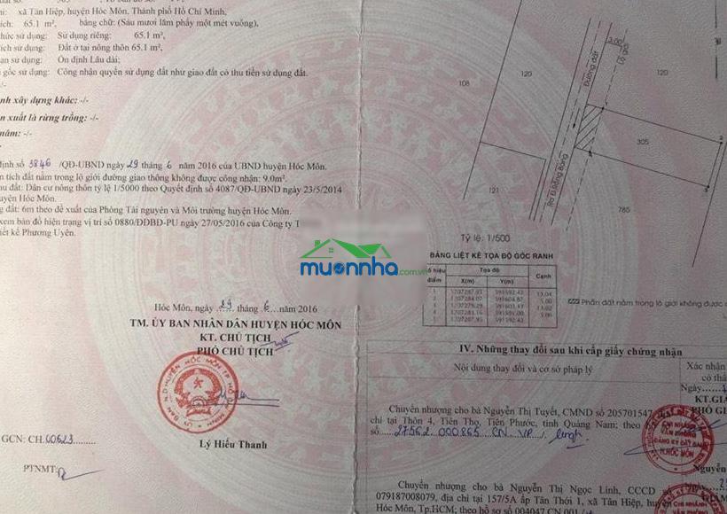 Bán nhà đẹp cấp 4 gần trạm y tế tân hiệp, hóc môn giá chỉ 1 tỷ 8. dt 65m², sổ hồng riêng - 4