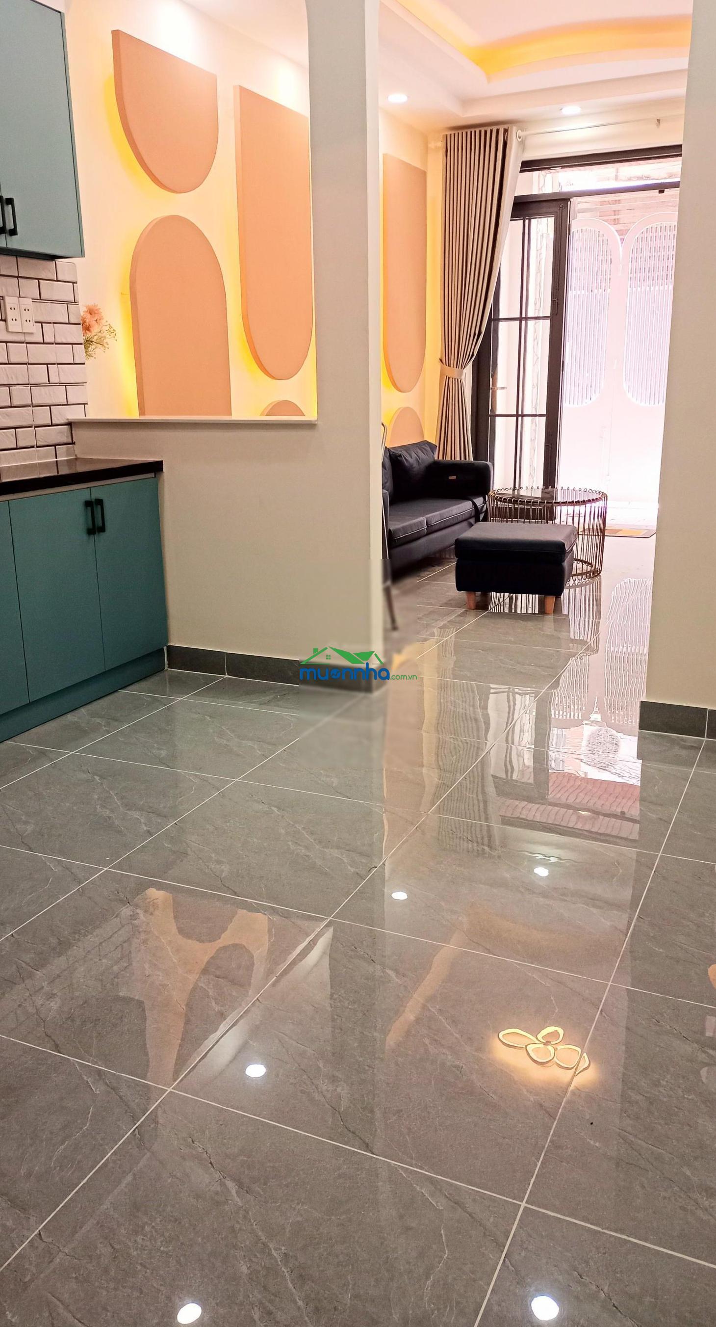 Nhà xây mới, quang trung 60m², 4 pn. tặng nội thất cao cấp, gần siêu thị coopmart