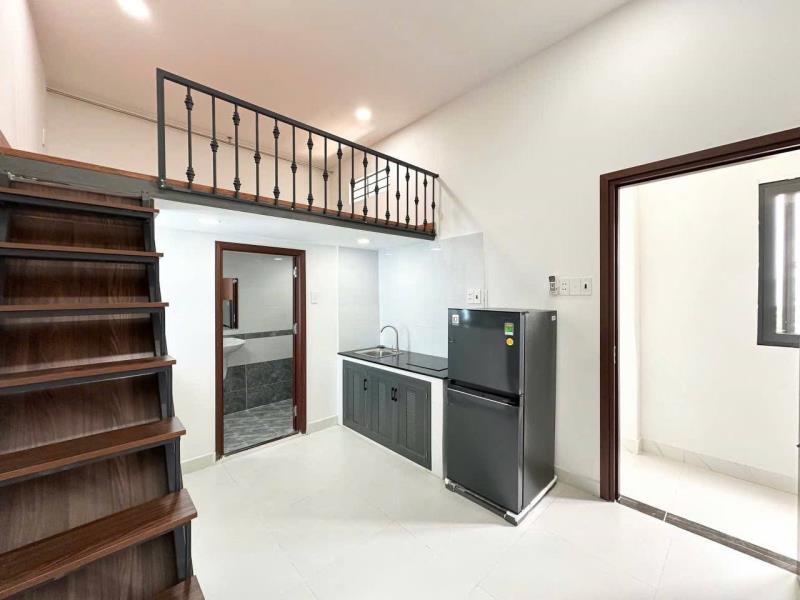 Gác cao mới 100%- giá rẻ- có máy lạnh- gần đại học công thương văn hiến