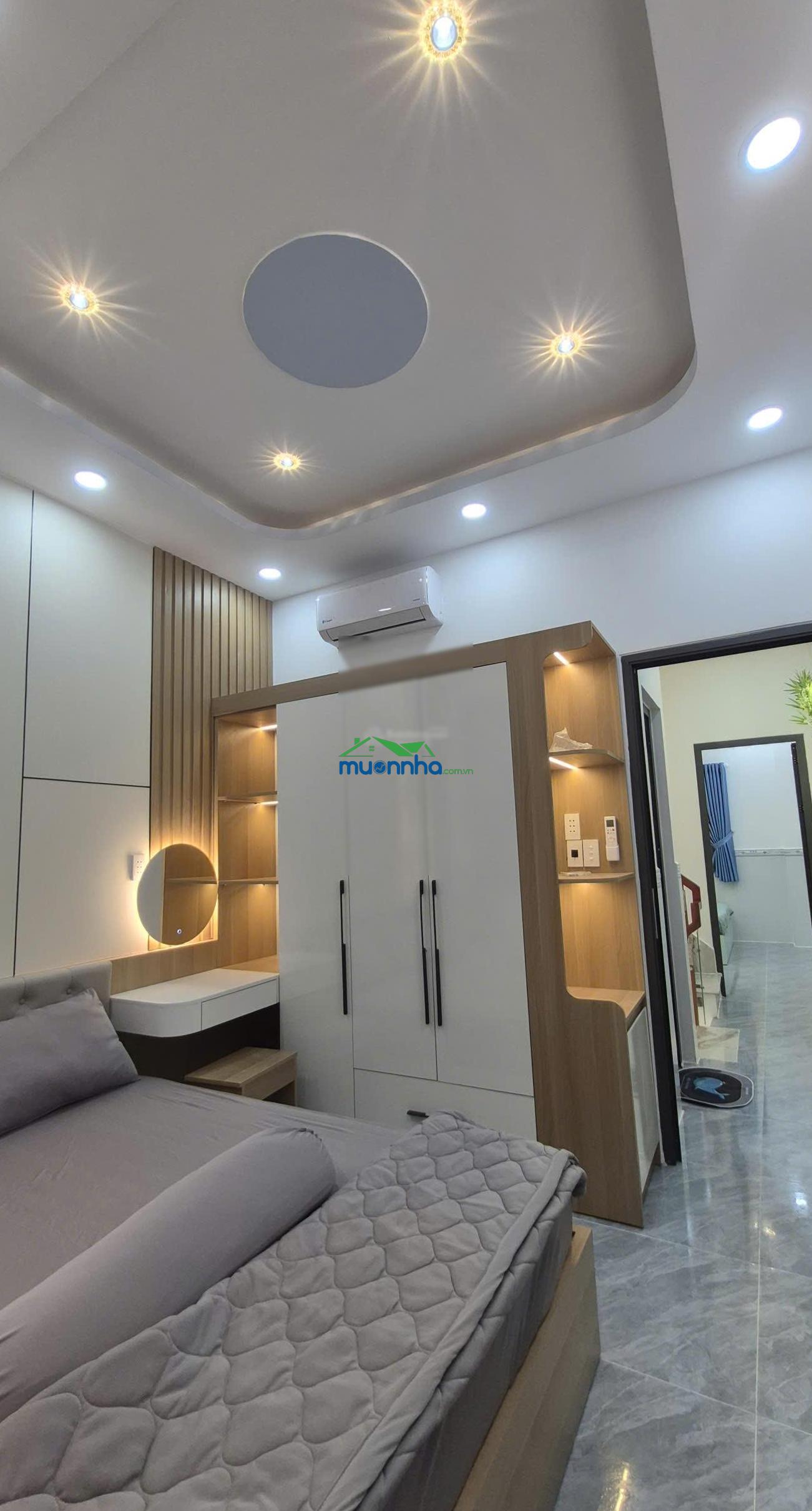 Nhà xây mới 3,4x11m, 4 tầng, đường hưng phú, p. chánh hưng, q.8 - 4