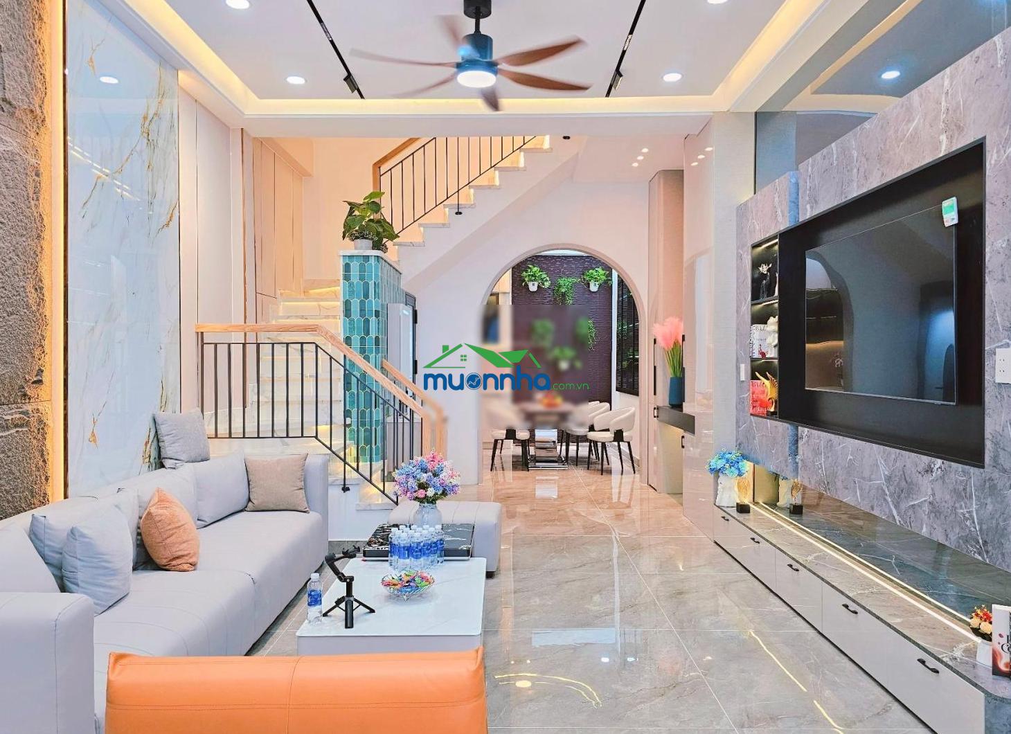 Nhà đẹp mới thống nhất 4 tầng, 4 pn, 5 wc, dt 4,5x13m, full nội thất, giá nhỉnh 7,tỷ.tl.. - 2