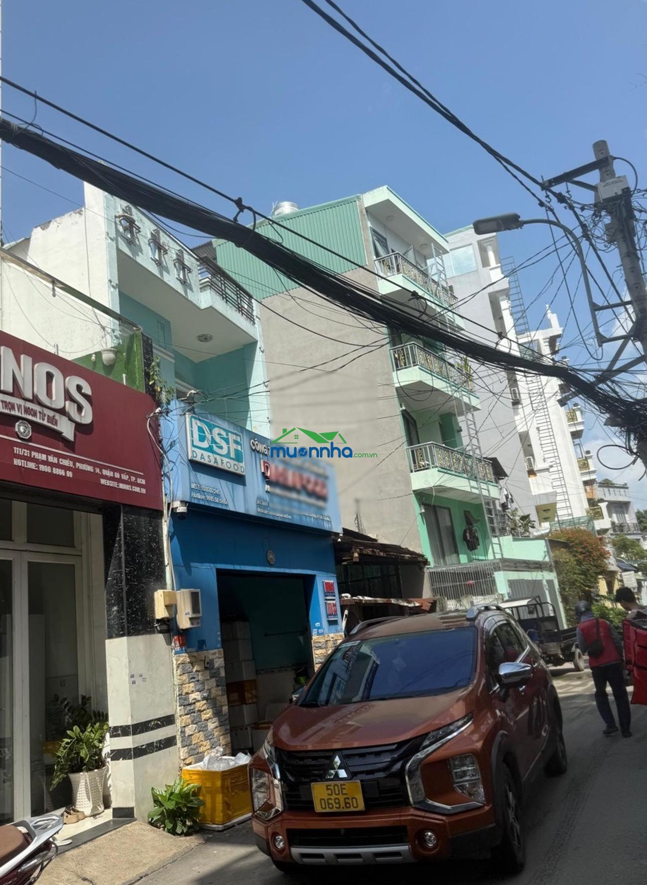 Hẻm 6m thông phạm văn chiêu, 4.1x17,5, 4 tầng, 7.9 tỷ