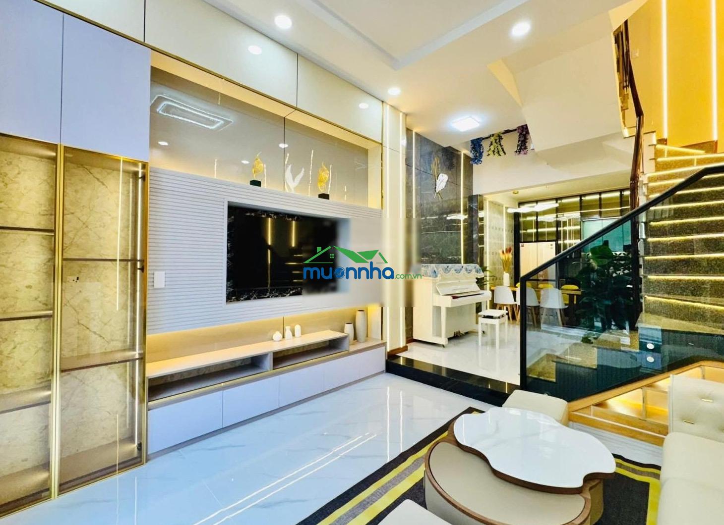 50m ra mt, hẻm 4m 1trục, xh đỗ cửa, 3 tầng kiên cố, 3pn, pthờ st. full nt - 4