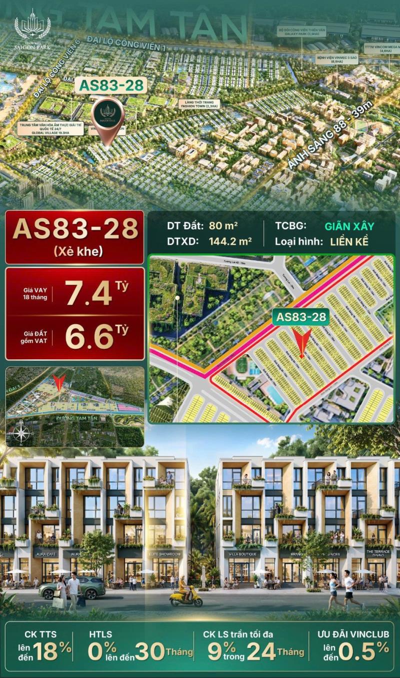 Cơ hội sở hữu liền kề xẻ khe as83-28 vinhomes saigon park – giá chỉ từ 6,7 tỷ, ưu đãi ls 0% đến 30 tháng - 3