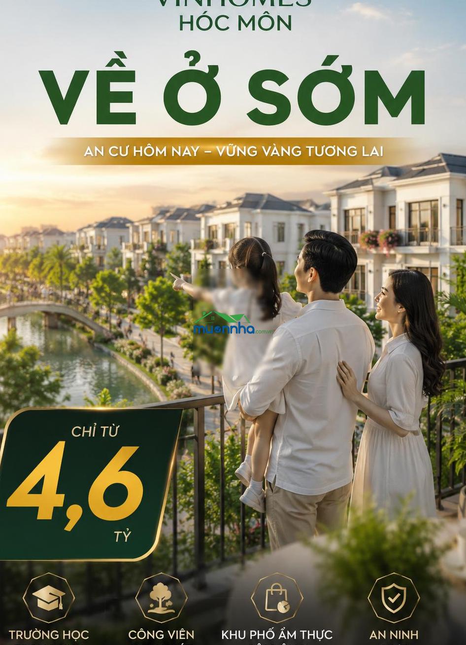 Chính sách về ở sớm có hạn, giá 4 tỷ 6 phù hợp tài chính của mọi gia đình. - 4