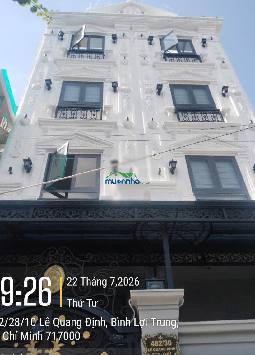 Chdv 18 tỷ - góc 2 mặt hẻm lê quang định, p.11, bình thạnh dòng tiền khủng 125 tr/tháng.