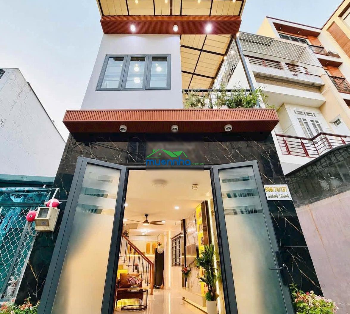 Khu vip quang trung gân sân bay chợ hạnh thông tây cityland, lotte. căn góc 2mt. thoáng mát