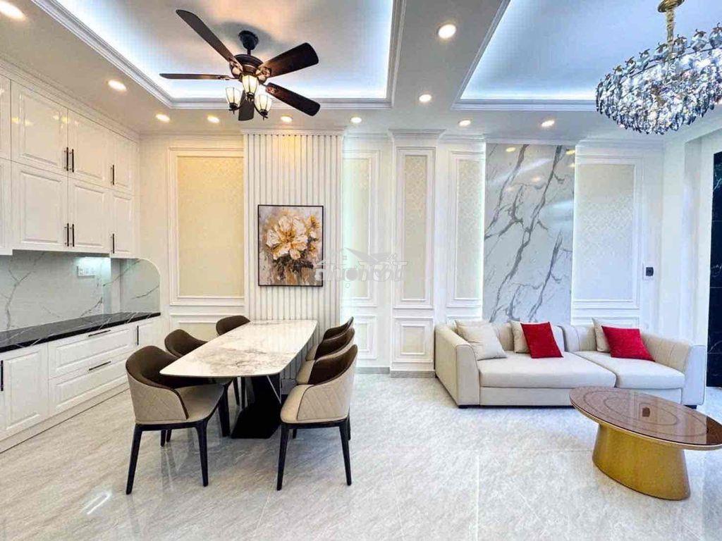 Nhà mới đẹp 3 tầng có thang máy ngang 8x9m huỳnh tấn phát quận 7 7,9ty - 2