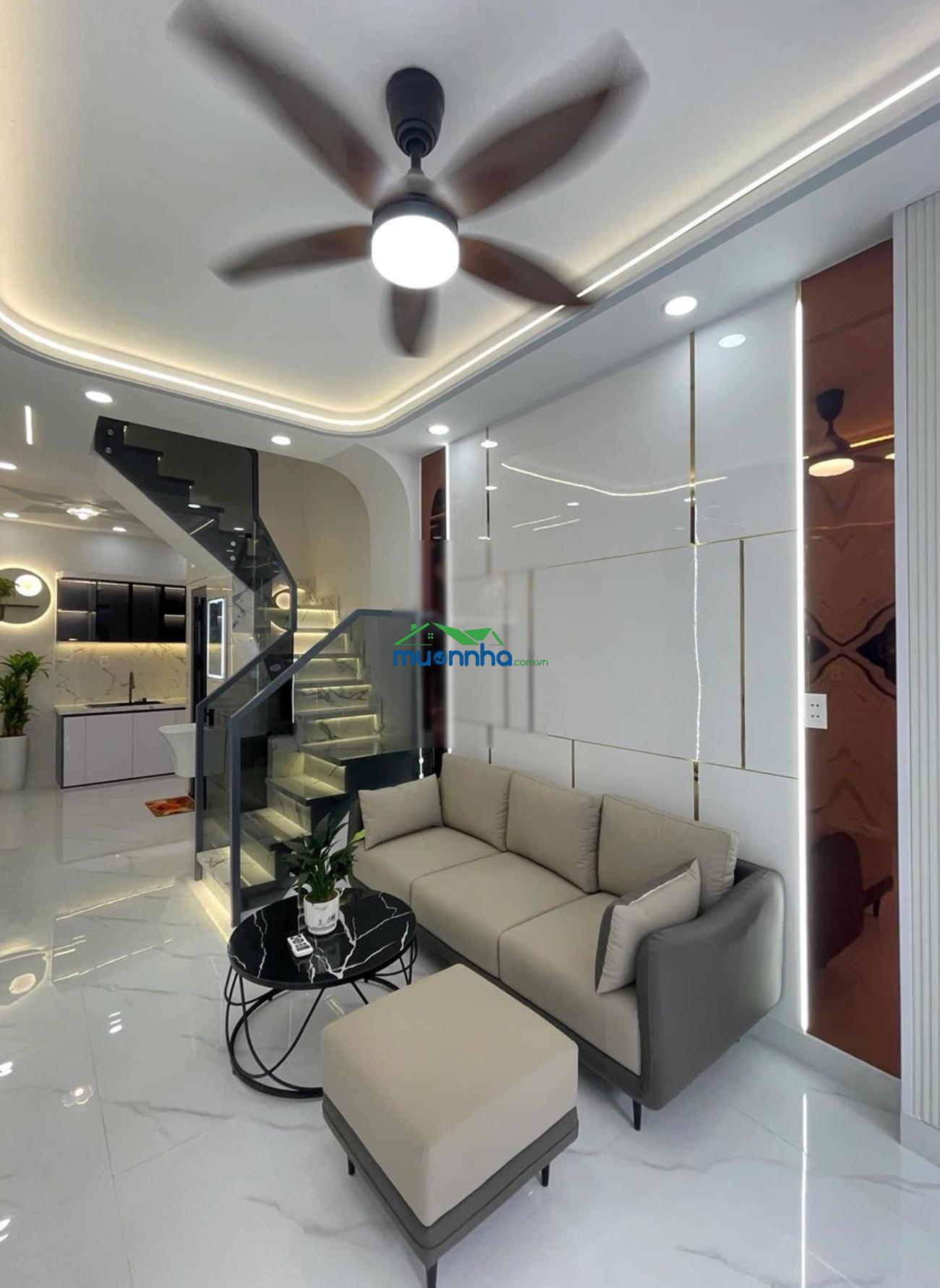 Hiếm. nhà mới 4 tầng. dtsd 160m2. 5 tỷ hơn. hẻm xe hơi. minh phụng. hậu giang. p. bình tiên. quận 6 - 4
