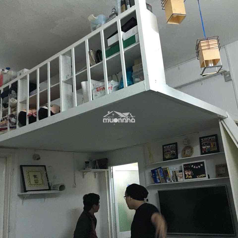 Cho thuê phòng 20 m2 có gác trung tâm quận 3 phường 5 tầng 2 có bancon - 3