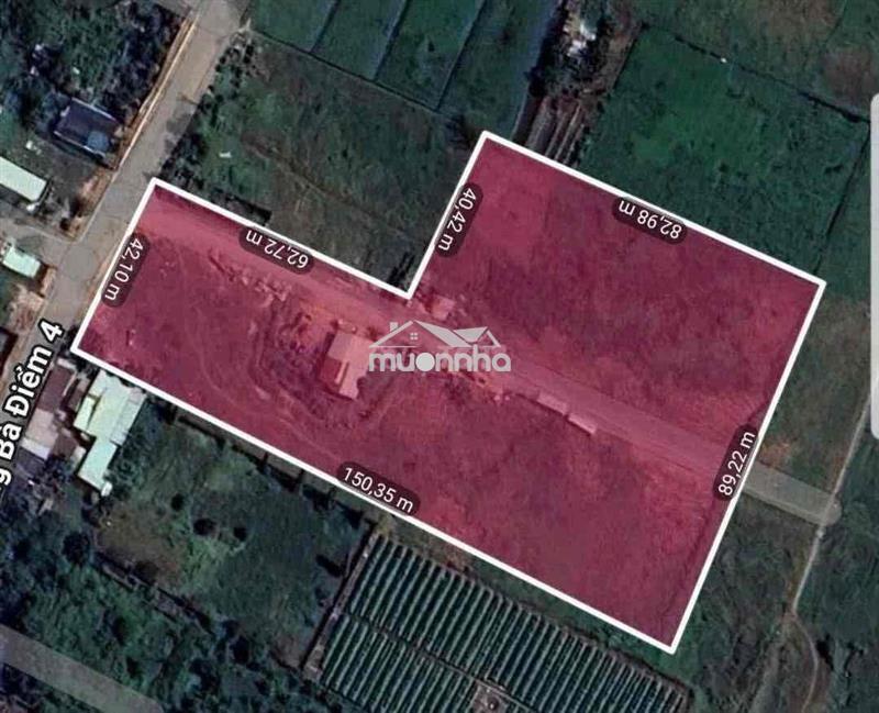 Bán đất mặt tiền bà điểm 4 , xã bà điểm , hcm