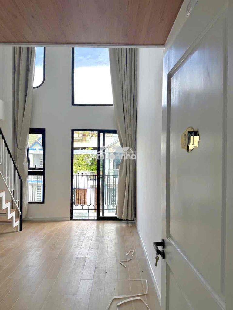 Cho thuê căn duplex cao 2m ban công / cửa sổ trời gần đh văn lang cs3 - 2