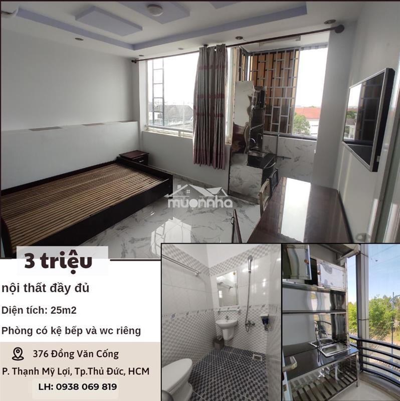 Phòng 3tr gần trương văn bang q2