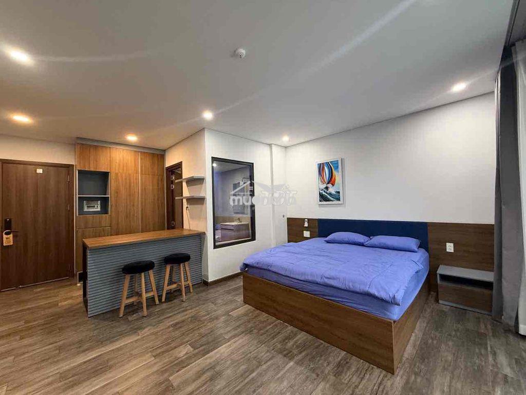 Studio ban công 45m2 full nội thất nhà mới 100% ngay bờ kè hoàng sa - 3