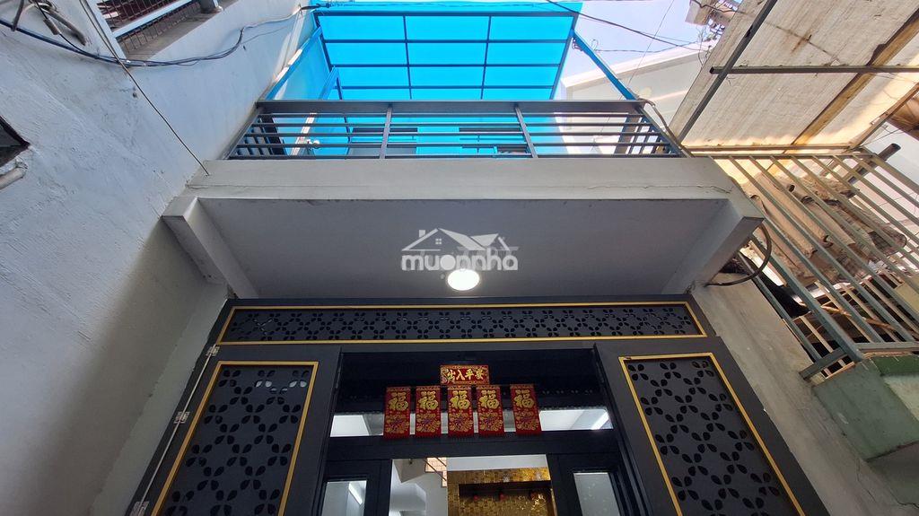 Nhà 1trệt, 1lầu, h372 tùng thiện vương, p13, q8. n2,82m/nh x dài 9,22m - 4