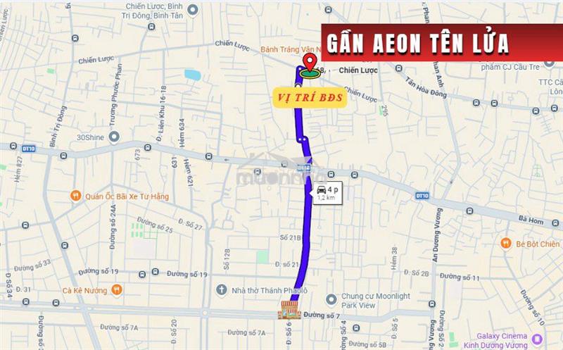 Bán nhà hẻm 68 chiến lược, 4 x 16m, 2.5 tấm, 5.5 tỷ. gần aeon tên lửa