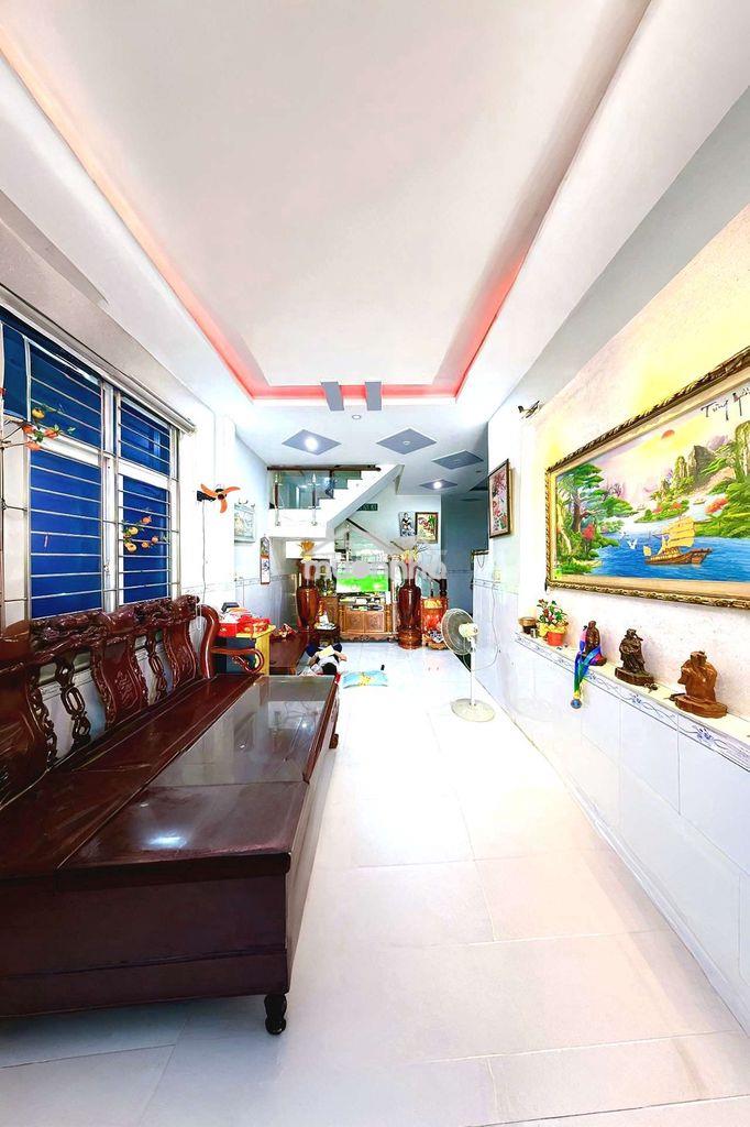 Bán nhà bình đa, 112m2, 1trệt 1lầu 1lửng, sổ thổ cư, đường 6m, sân oto - 2
